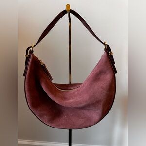 Madewell the essential crossbody mini sling bag - rose suede